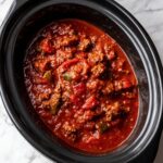 Crock Pot Beef Beanless Chili