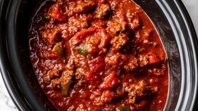 Crock Pot Beef Beanless Chili