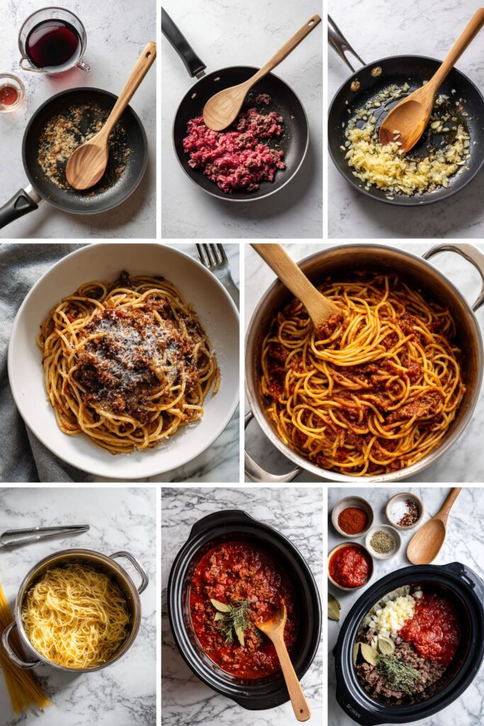 Crock Pot Beef Bolognese