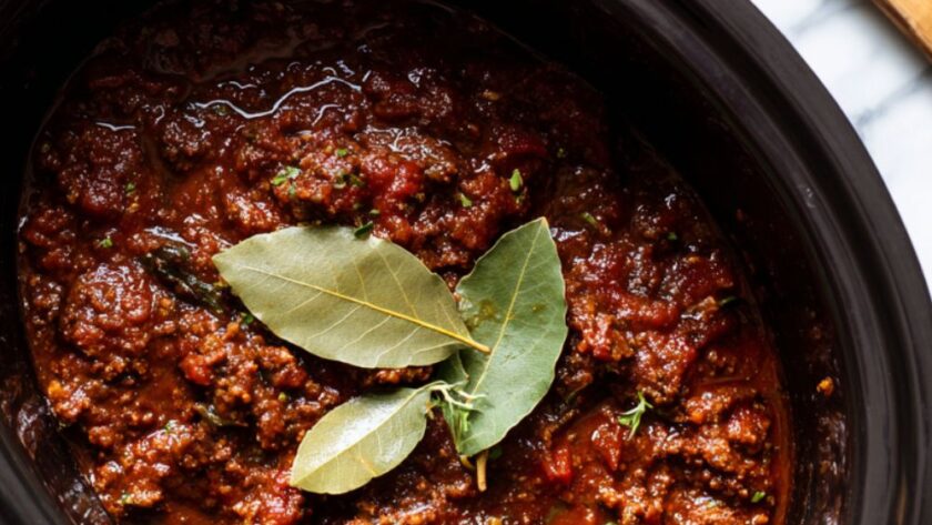Crock Pot Beef Bolognese