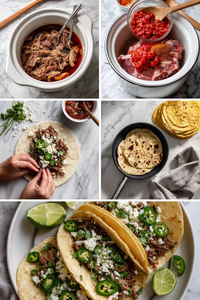 Crock Pot Beef Brisket Tacos