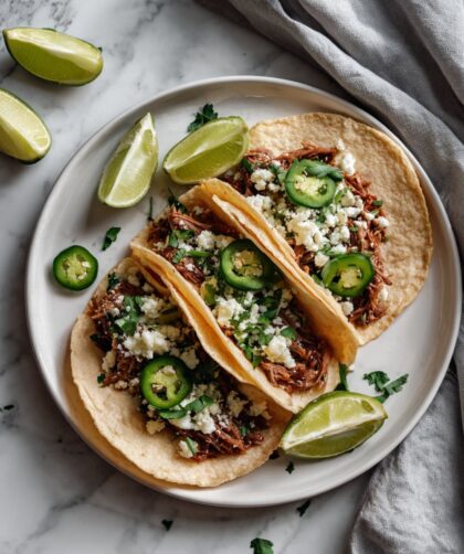 Crock Pot Beef Brisket Tacos