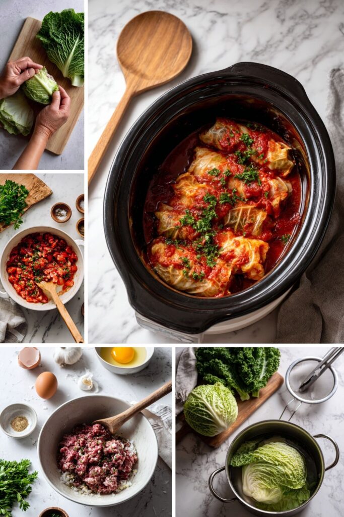 Crock Pot Beef Cabbage Rolls