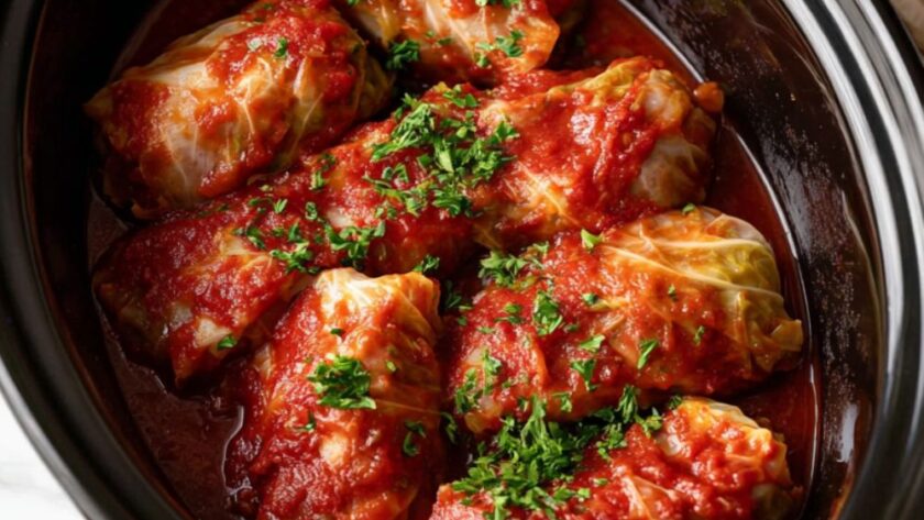 Crock Pot Beef Cabbage Rolls