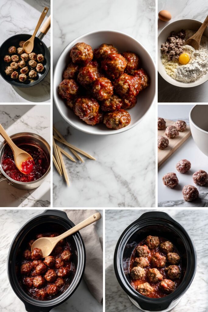Crock Pot Beef Cocktail Meatballs