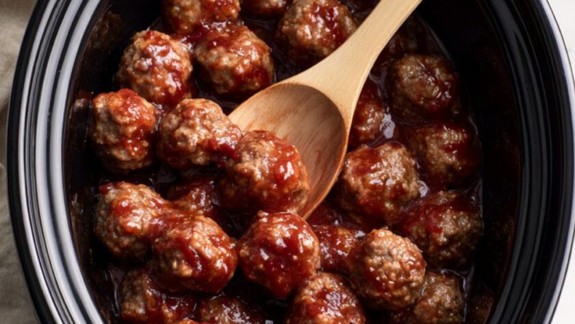 Crock Pot Beef Cocktail Meatballs