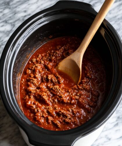 Crock Pot Beef Coney Sauce
