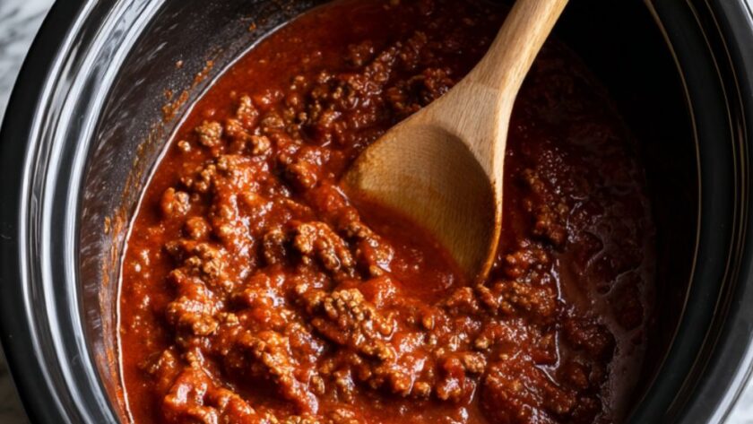 Crock Pot Beef Coney Sauce