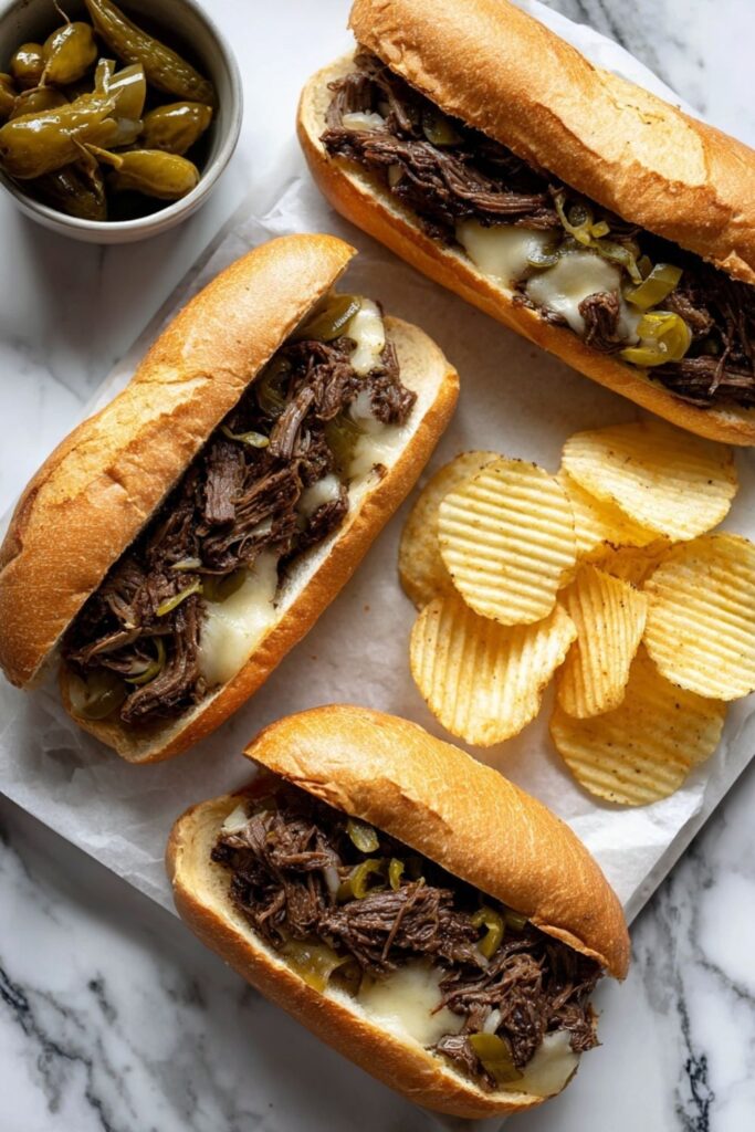 Crock Pot Beef Drip Sandwiches