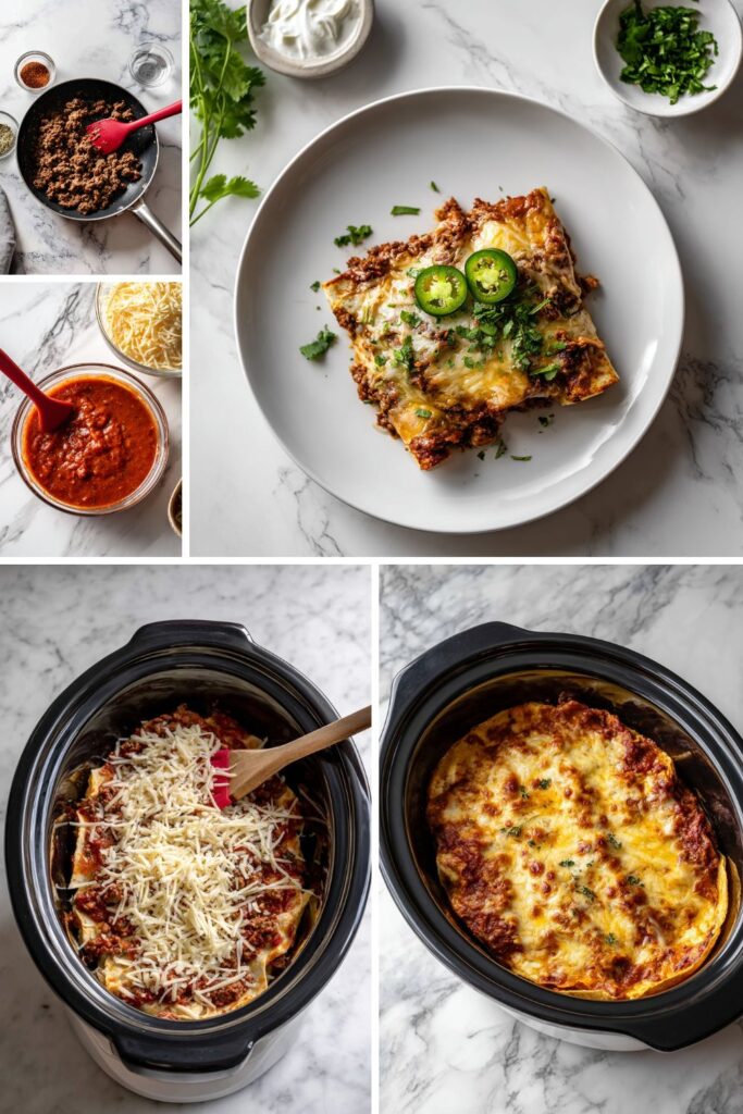 Crock Pot Beef Enchiladas