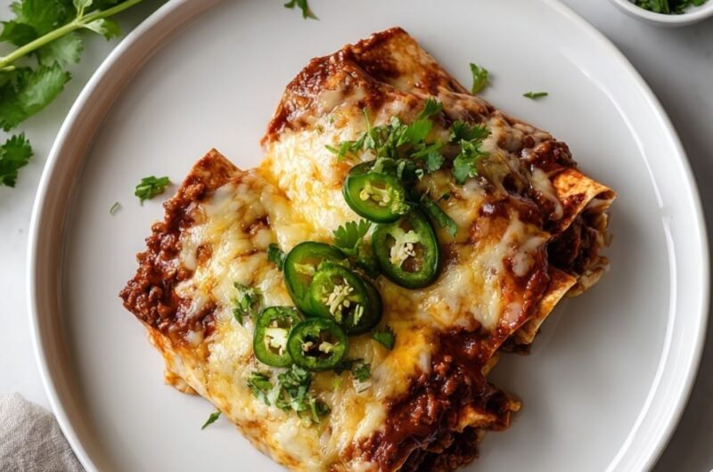 Crock Pot Beef Enchiladas