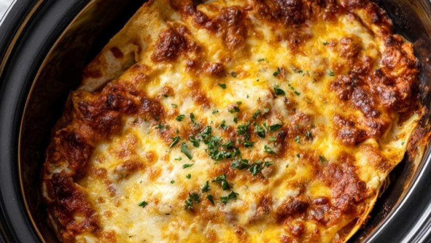 Crock Pot Beef Enchiladas