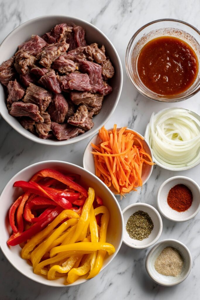 Crock Pot Beef Fajitas