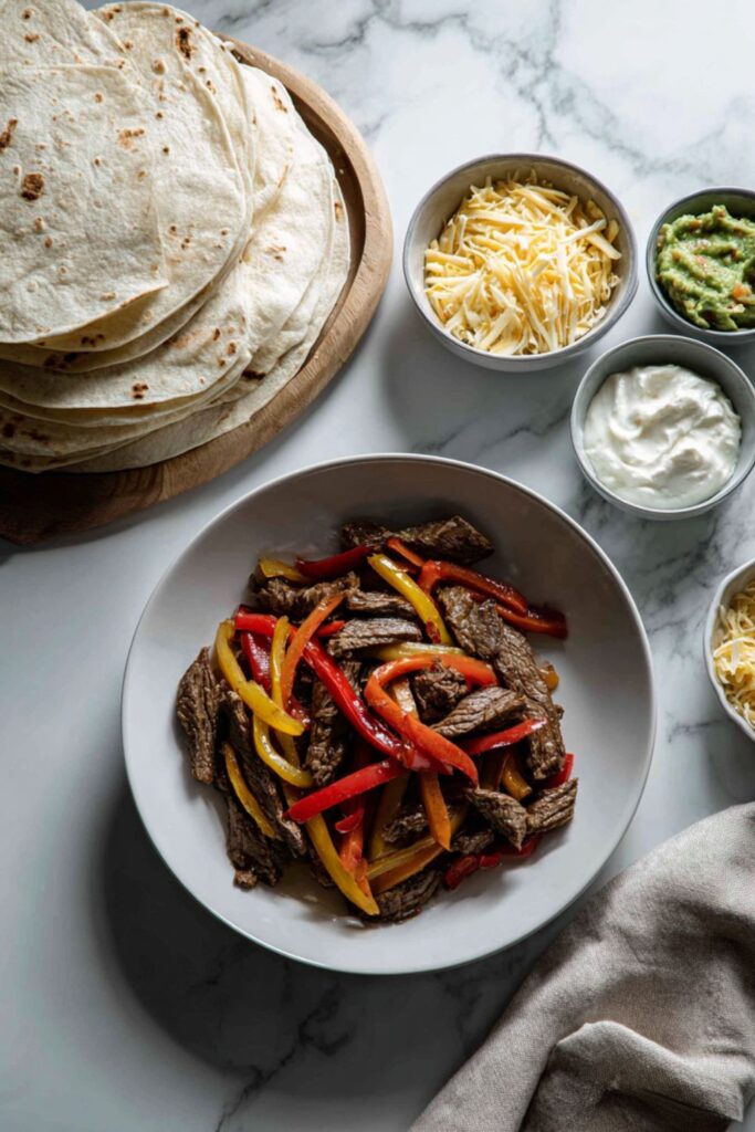 Crock Pot Beef Fajitas