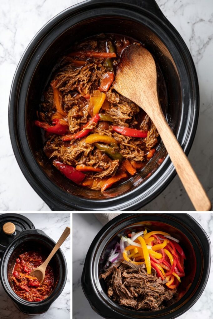 Crock Pot Beef Fajitas