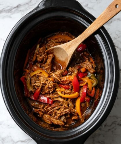 Crock Pot Beef Fajitas