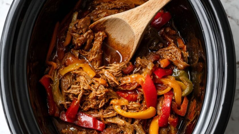 Crock Pot Beef Fajitas