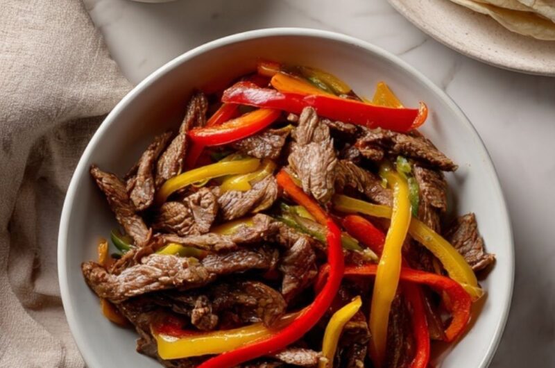 Crock Pot Beef Fajitas