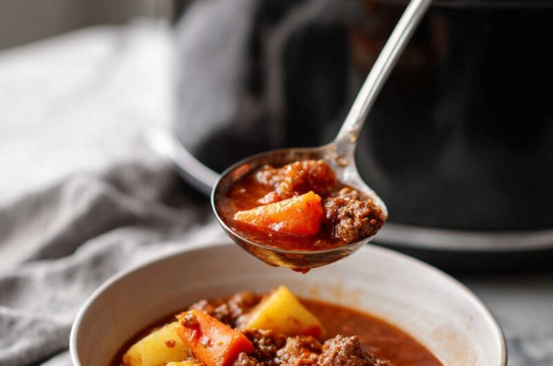 Crock Pot Beef Hamburger Stew