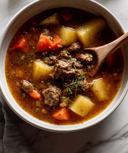Crock Pot Beef Hamburger Stew