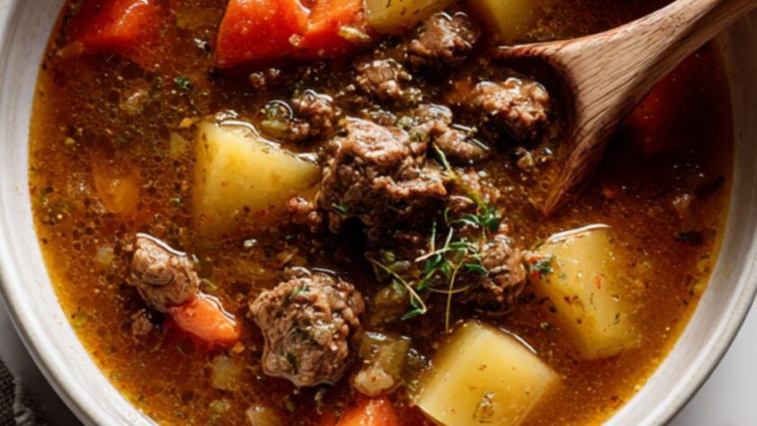 Crock Pot Beef Hamburger Stew