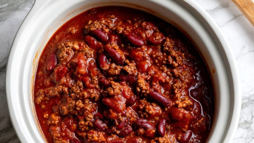 Crock Pot Beef Homemade Chili