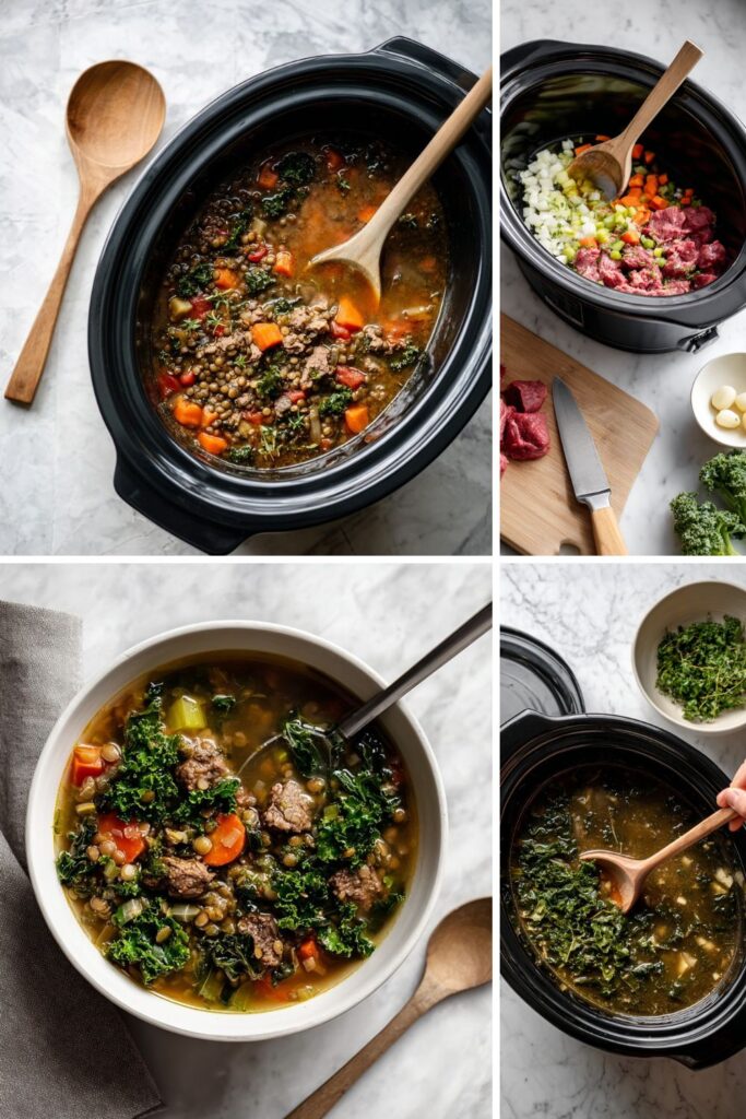 Crock Pot Beef Lentil Soup