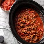 Crock Pot Beef Meat Lovers Spaghetti Sauce