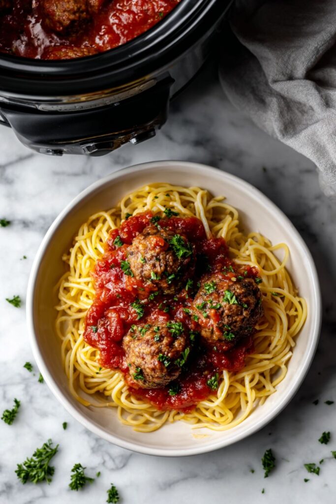 Crock Pot Beef Meatballs