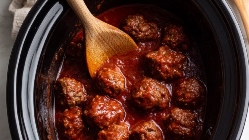 Crock Pot Beef Meatballs