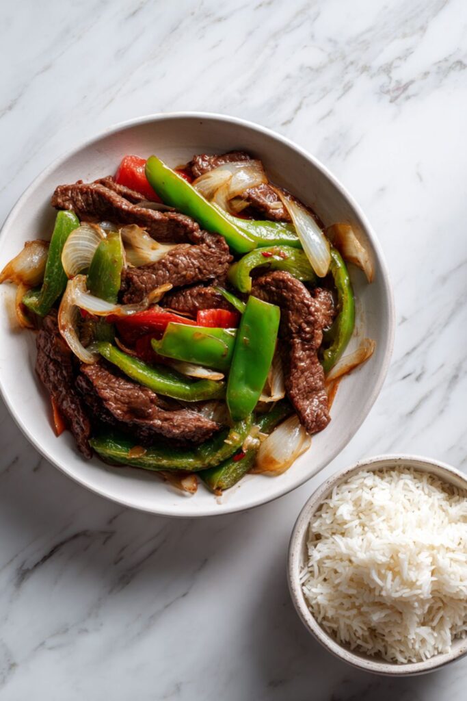 Crock Pot Beef Pepper Steak