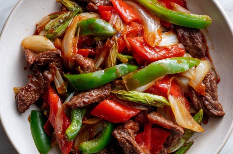 Crock Pot Beef Pepper Steak