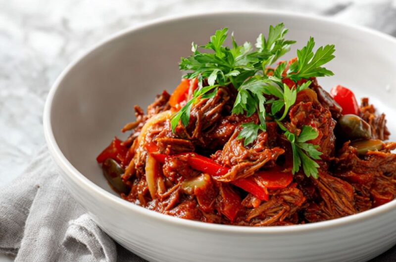 Crock Pot Beef Ropa Vieja Stew