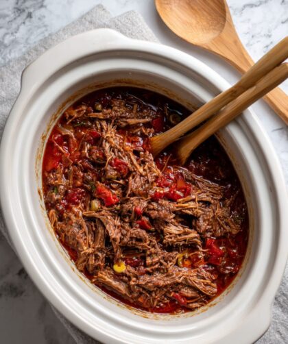 Crock Pot Beef Ropa Vieja Stew