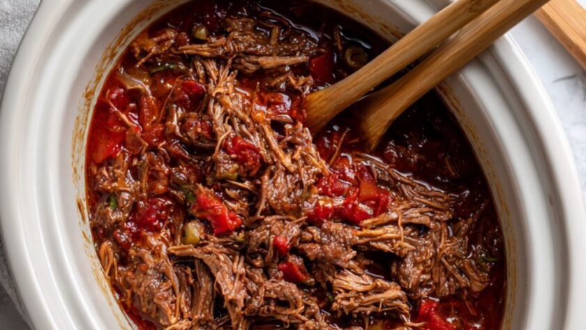 Crock Pot Beef Ropa Vieja Stew