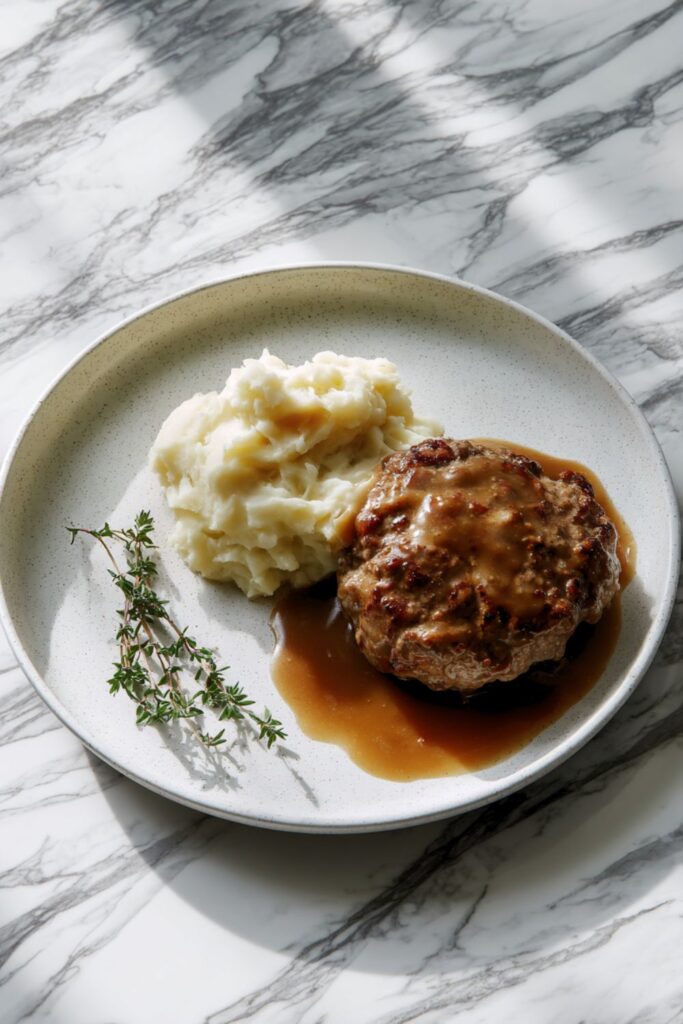 Crock Pot Beef Salisbury Steak