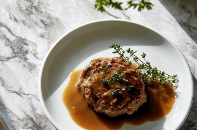 Crock Pot Beef Salisbury Steak