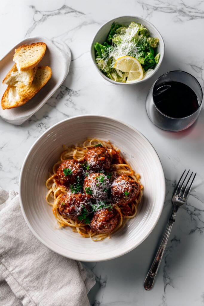 Crock Pot Beef Spaghetti And Meatballs