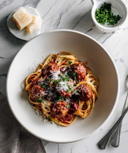 Crock Pot Beef Spaghetti And Meatballs