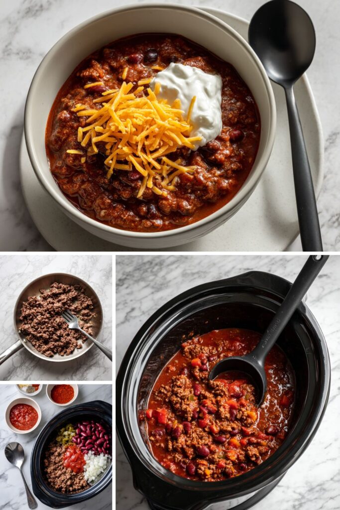 Crock Pot Beef Spicy Chili