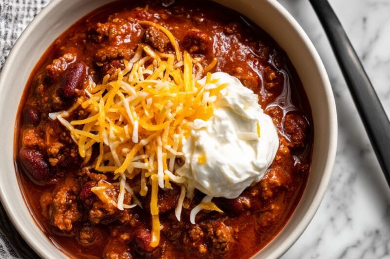Crock Pot Beef Spicy Chili