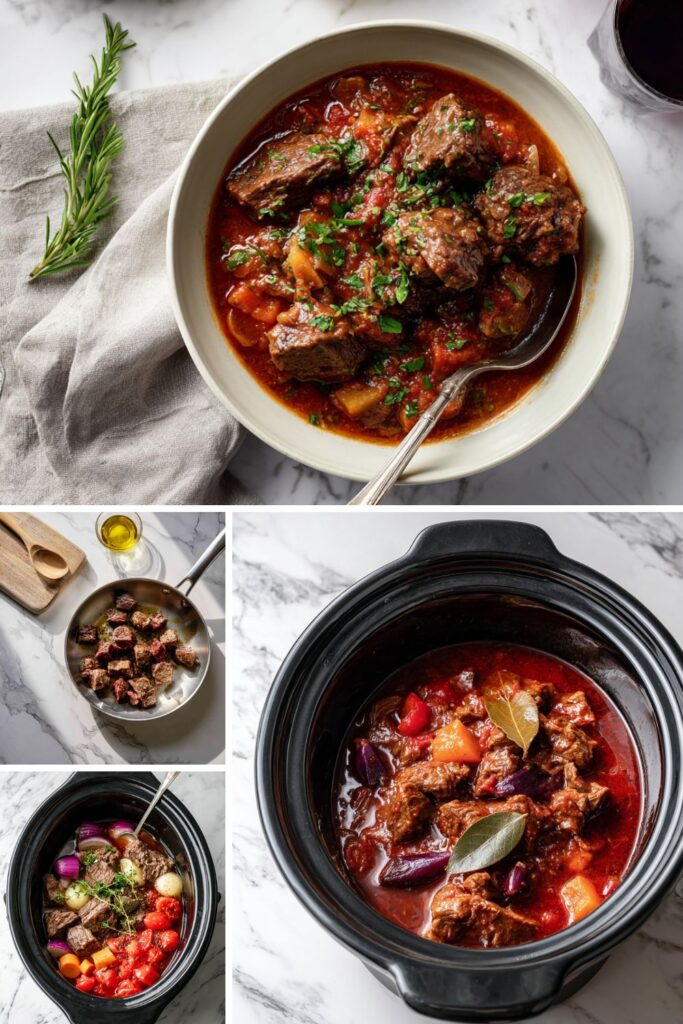 Crock Pot Beef Stifado