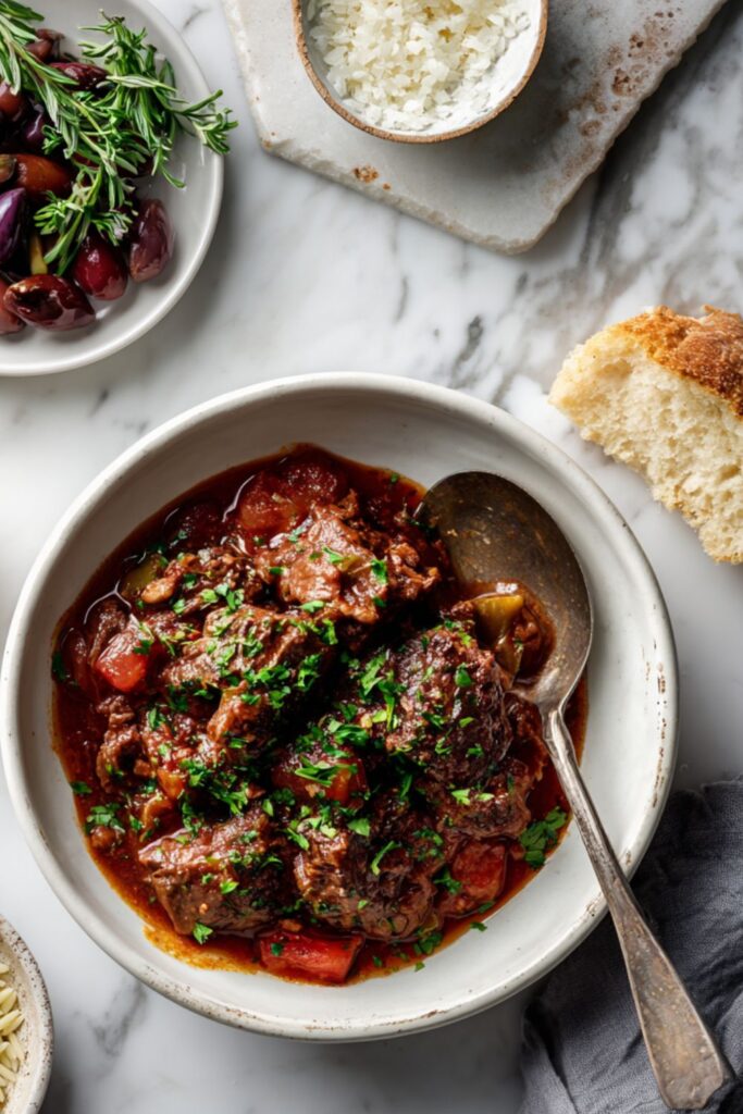 Crock Pot Beef Stifado
