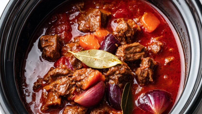 Crock Pot Beef Stifado