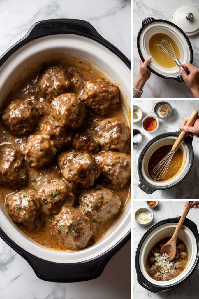 Crock Pot Beef Swedish Meatballs