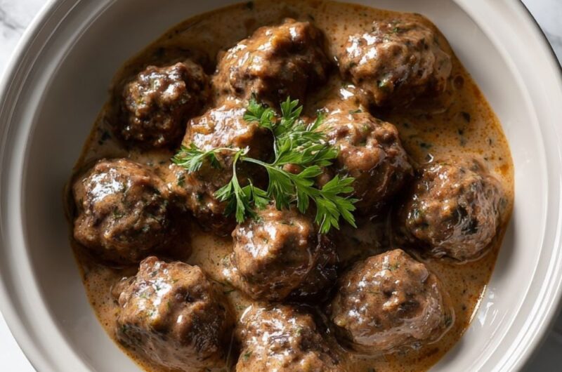 Crock Pot Beef Swedish Meatballs