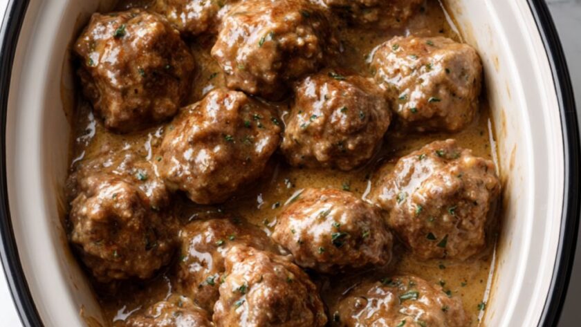 Crock Pot Beef Swedish Meatballs