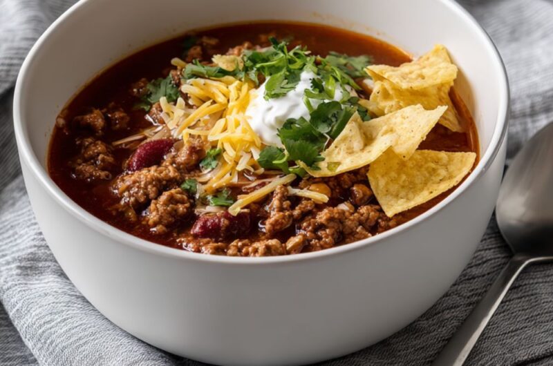 Crock Pot Beef Taco Soup