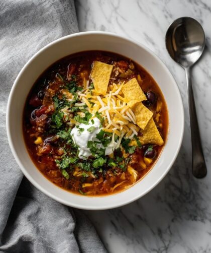 Crock Pot Beef Taco Soup