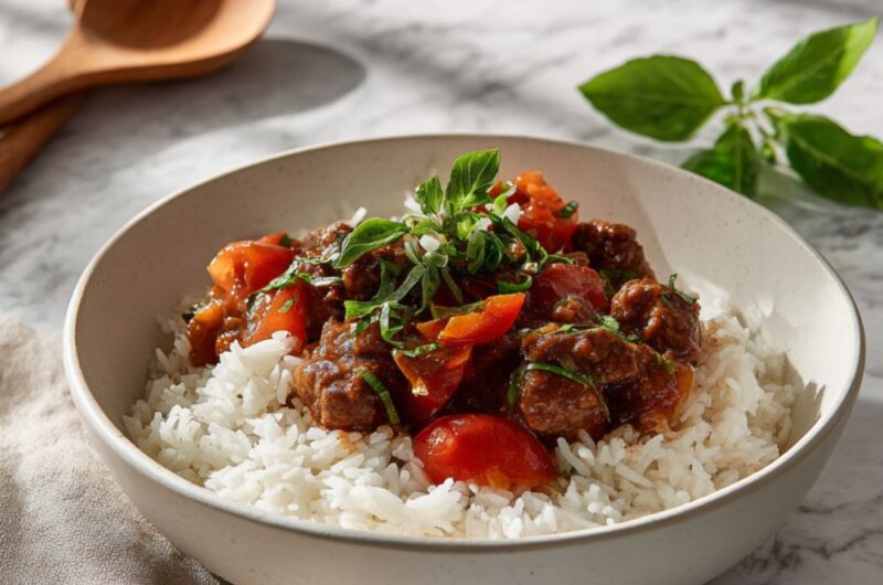 Crock Pot Beef Tomato Basil Steak